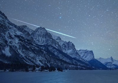 Dusty Star Meteor and Mountain